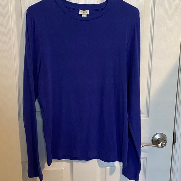J. Crew Women’s  Blue Crewneck long sleeve - Picture 3 of 7